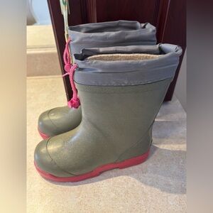 Rocky Kids Grey Boots with Pink Accents